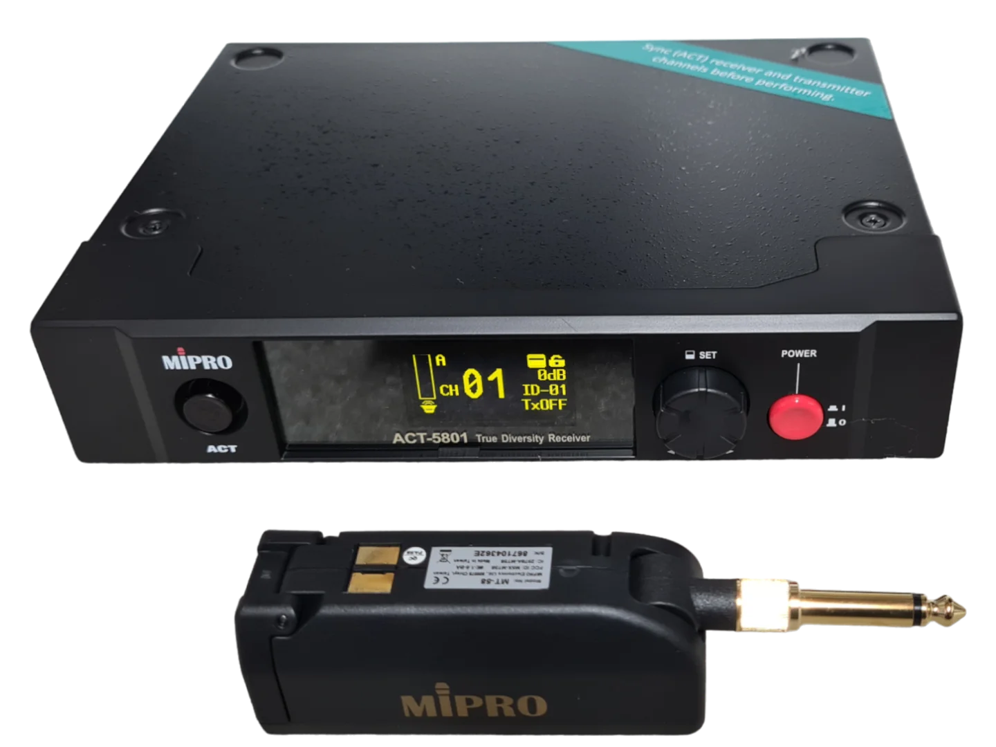 Mipro Funksendeanlage  mit Anstecksender ohne Kopfhörer-Interface